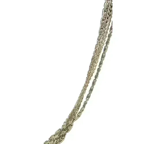 Silvertone long necklace-26 inches chain with beads - Picture 4 of 5